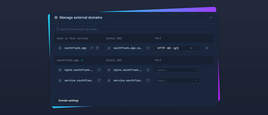 Header image for changelog: Improved Custom Domains