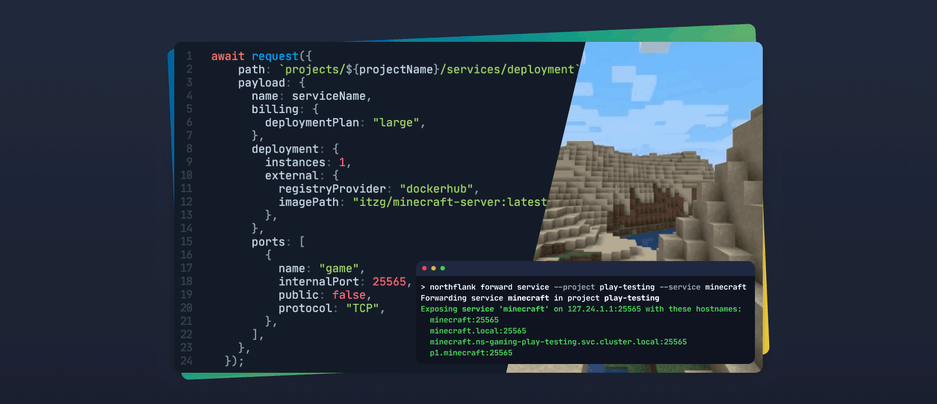 Header image for changelog: Northflank API & CLI Working in Unison