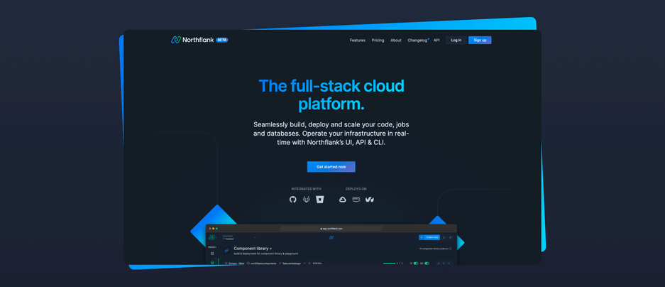 Header image for changelog: New Marketing Site, Improved DX and API Responses