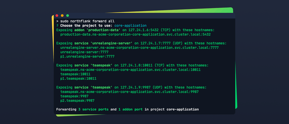 Header image for changelog: Support for UDP Port Forward via the CLI