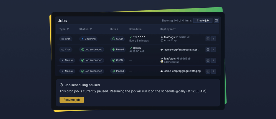 Header image for changelog: New API Endpoints and Improved Jobs UI