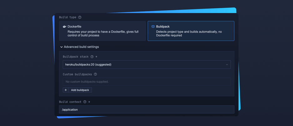 Header image for changelog: Cloud Native Buildpacks on Northflank