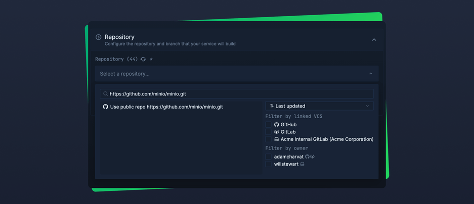 Header image for changelog: Support for Public Repositories