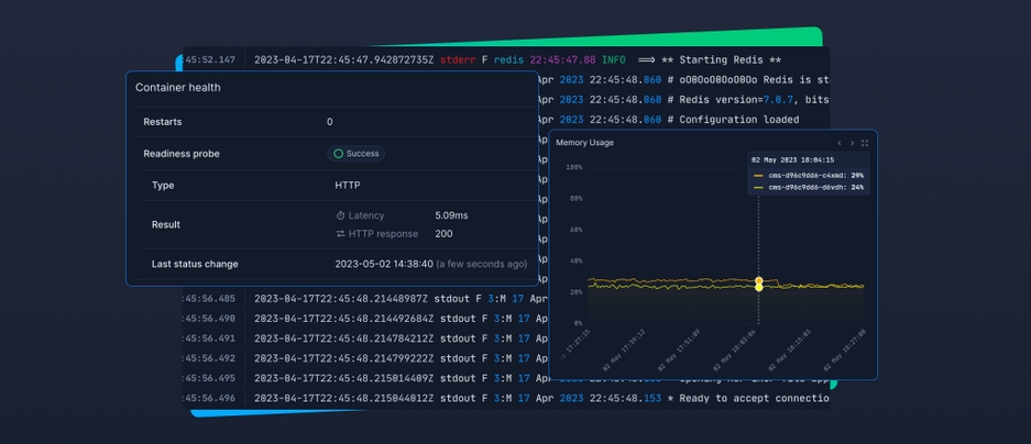 Header image for changelog: Enhanced Container Observability: Metrics, Logs, and Health-Checks