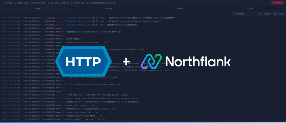 Header image for blog post: Send logs to a HTTP endpoint from Northflank