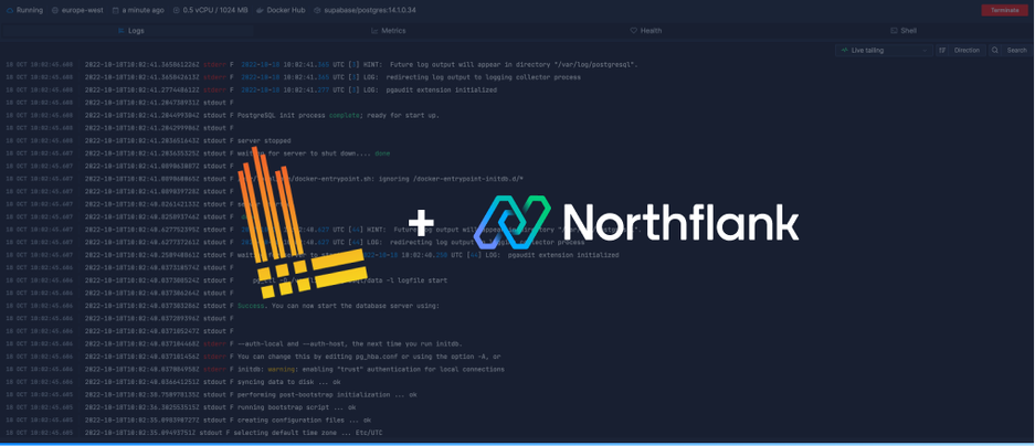 Header image for blog post: Send logs to Loki on Grafana Cloud from Northflank