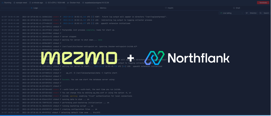 Header image for blog post: Send logs to Mezmo from Northflank