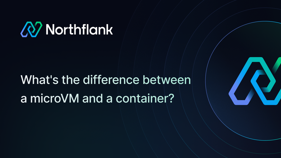 Header image for blog post: What's the difference between a microVM and a container?
