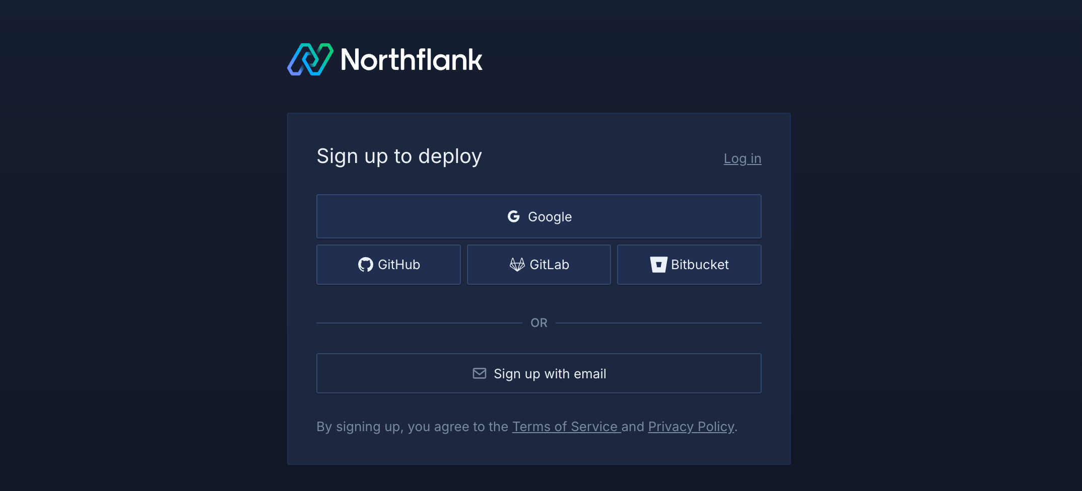 Create your Northflank account