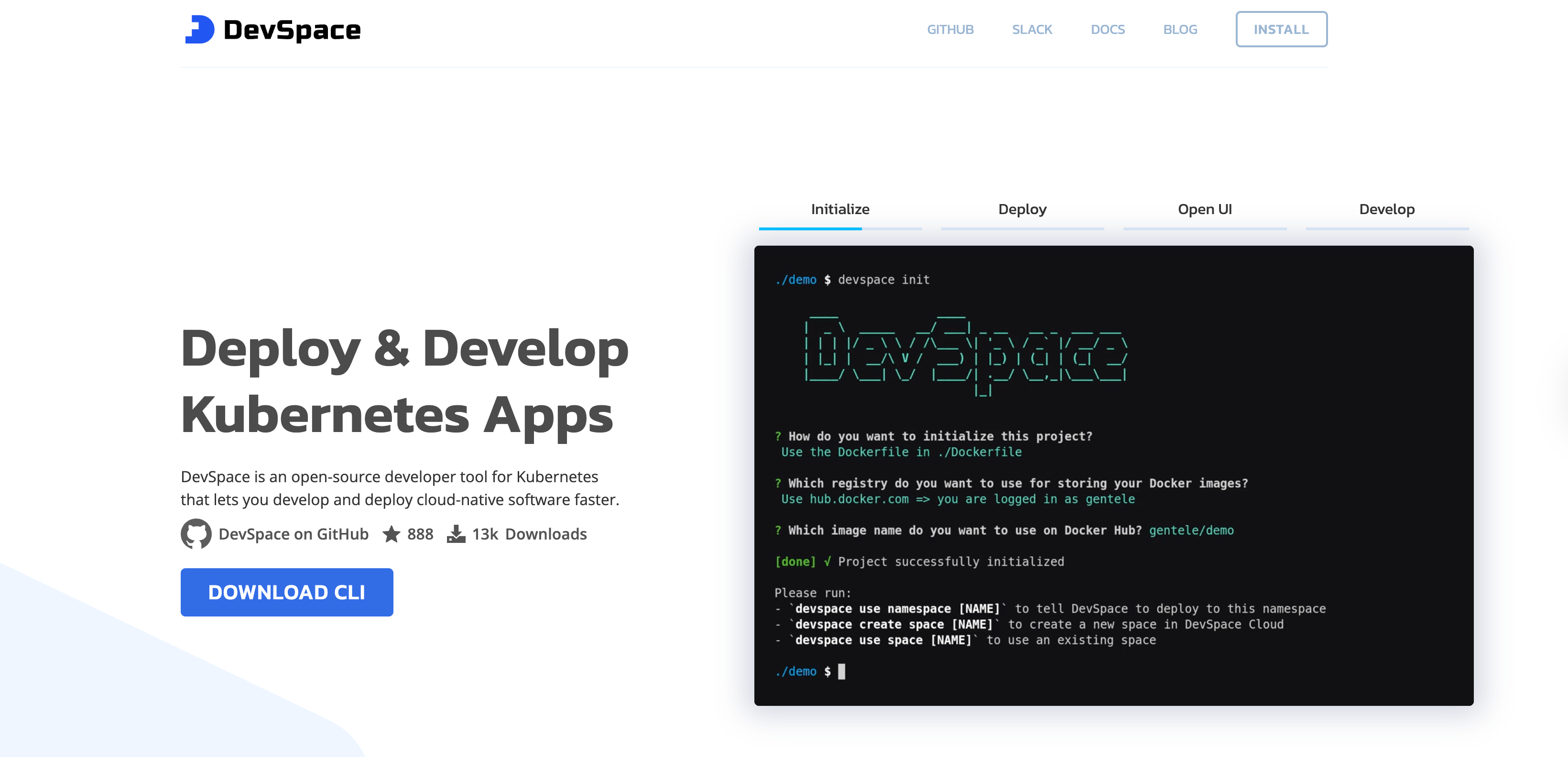 devspace-homepage.png