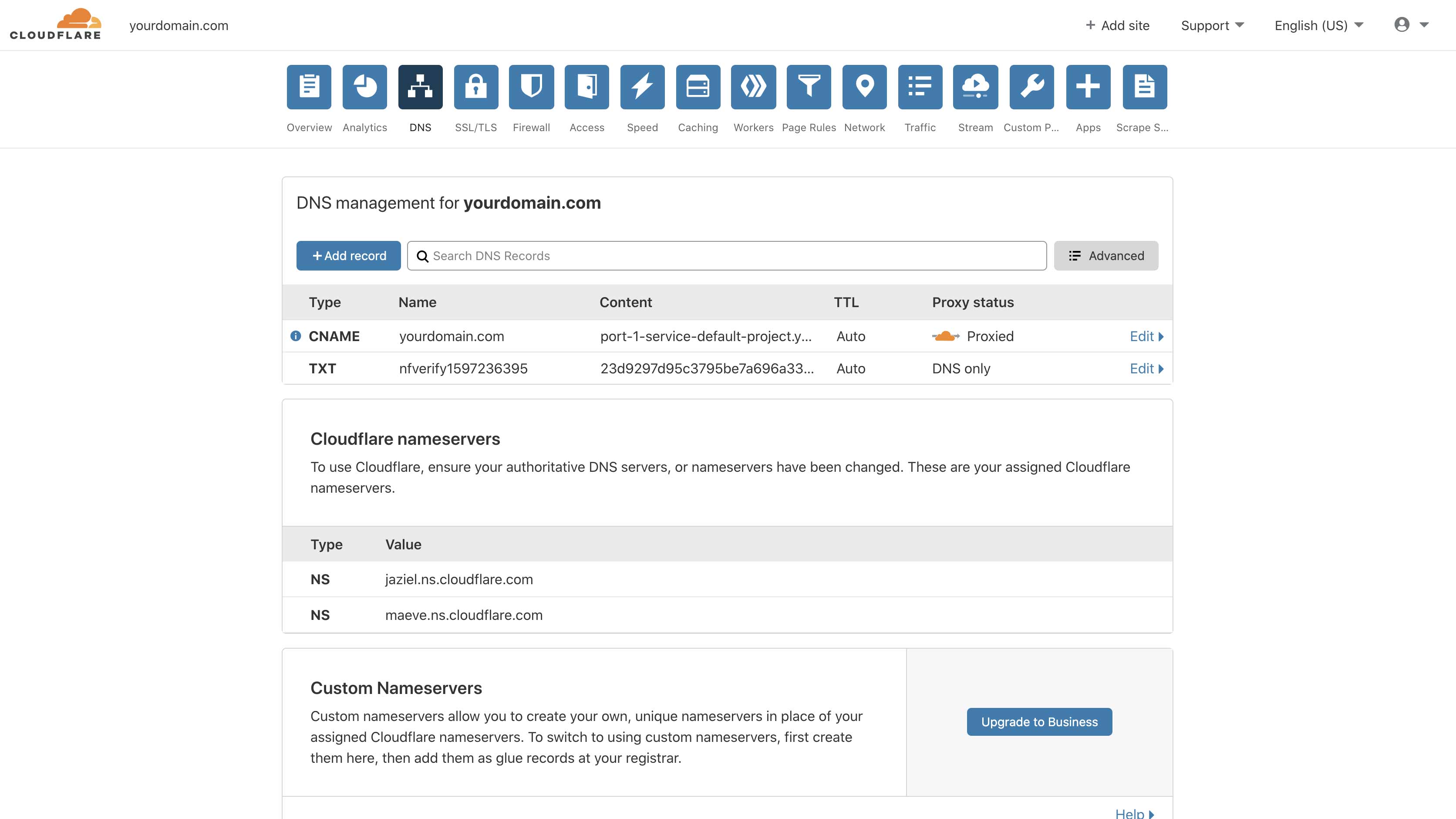Cloudflare Setup Domain on Northflank
