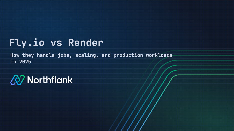 Header image for blog post: Fly.io vs Render: How they handle jobs, scaling, and production workloads in 2025
