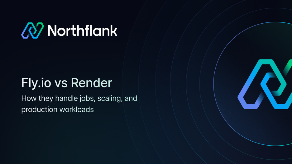 Header image for blog post: Fly.io vs Render: How they handle jobs, scaling, and production workloads in 2026