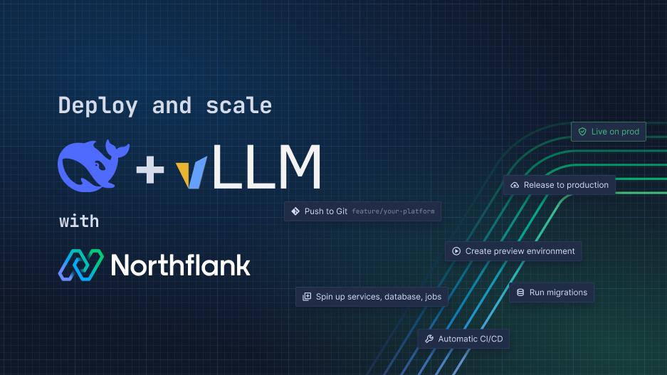 Header image for blog post: Deploy DeepSeek R1 with vLLM on Northflank
