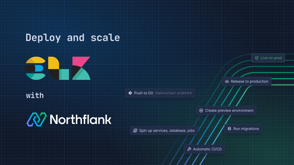 Header image for blog post: Deploy Elastic Stack on Northflank - Elasticsearch, Kibana, & Logstash