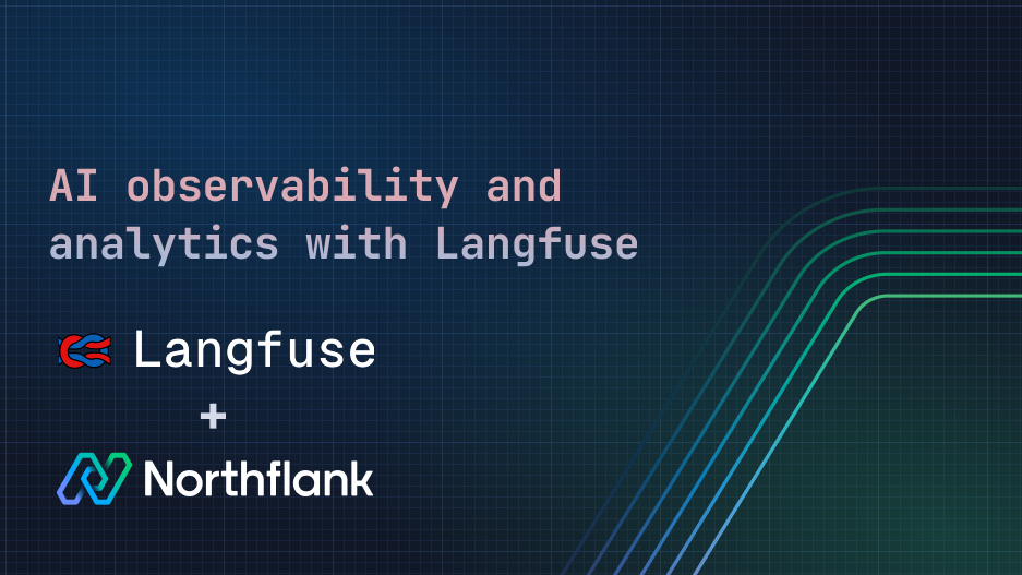 Header image for blog post: AI observability and analytics with Langfuse on Northflank