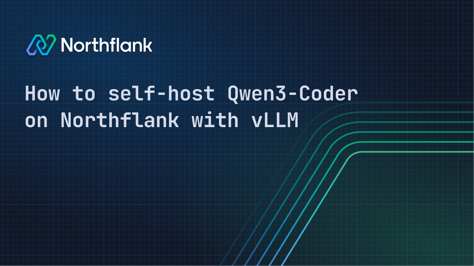 Header image for blog post: How to self-host Qwen3-Coder on Northflank with vLLM 